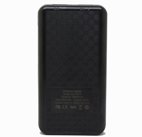 Baterie externa iUni PB12, 10000mAh, Dual USB, Powerbank, Black